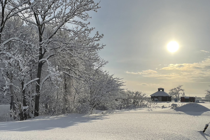 美瑛の雪景色